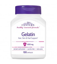 Желатин 21st Century Gelatin 600mg 100сaps